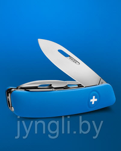 Нож Swiza D04 75 мм, синий, 11 функций, с фиксатором лезвия - фото 1 - id-p81167910