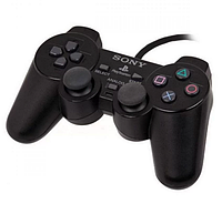 Проводной геймпад PS 2 Controller Dual Shock Black, 15 кнопок, 2 стика