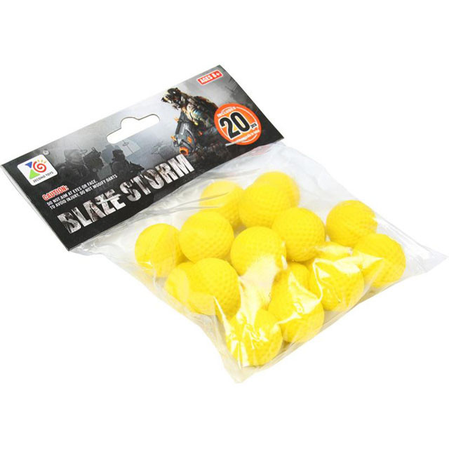 Набор мягких шариков для оружия Blaze Storm 20 шт ZC05 - фото 2 - id-p81217185