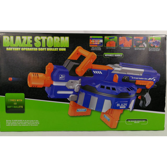 Автомат Blaze Storm 7014A с мягкими пулями на батарейках - фото 2 - id-p81229215