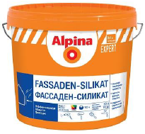Краска акрил.-силикат. в/д Alpina EXPERT Fassaden-Silikat База1 10 л / 14,6 кг