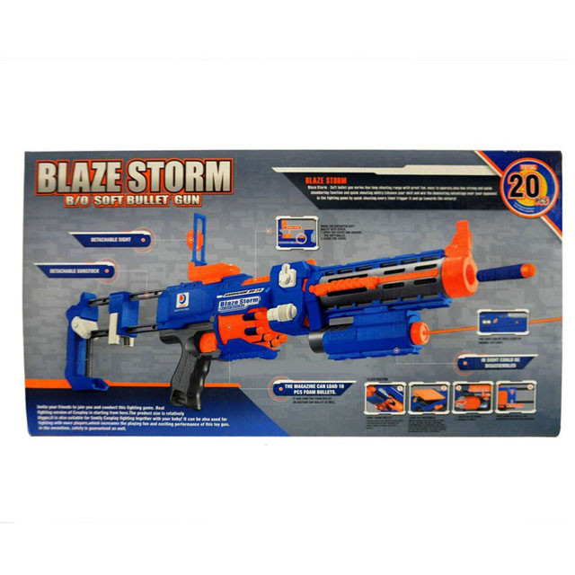 Бластер Blaze Storm 7056 Barricade RV-10 с мягкими пулями (свет) - фото 1 - id-p81269876