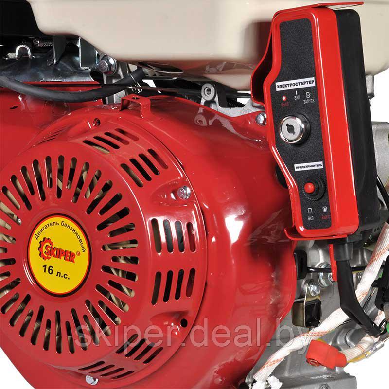 Двигатель бензиновый 190FE Скипер (электростартер) (16 л.с., вал ф25мм х60мм. Шпонка 7мм) - фото 4 - id-p81278957