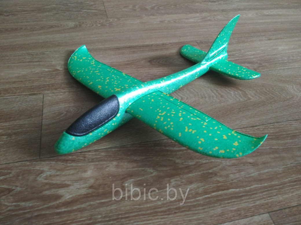 Детский метательный самолет планер (большой) из пенопласта 36см - фото 3 - id-p81329295