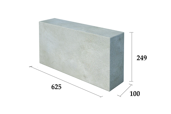 Блок газосиликатный перегородочный 625x249x100 мм. - фото 1 - id-p81335892