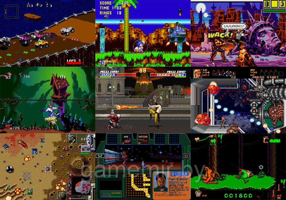 Игровая приставка Sega Mega 2 +50 встроенных игр - фото 2 - id-p3618658