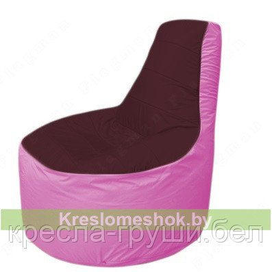 Кресло мешок Трон Т1.1-0103(бордовый-розовый) - фото 1 - id-p79779233
