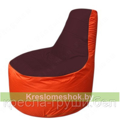 Кресло мешок Трон Т1.1-0105(бордовый-оранжевый), фото 2