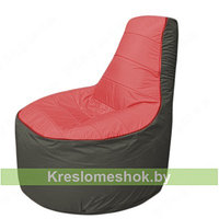 Кресло мешок Трон Т1.1-0223(красный-темно-серый)