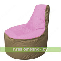 Кресло мешок Трон Т1.1-0321(розовый-темно-бежевый)