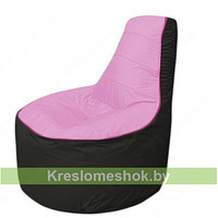 Кресло мешок Трон Т1.1-0324(розовый-черный)
