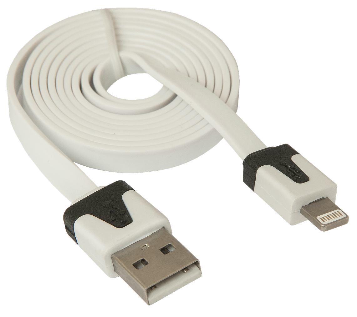 Дата-кабель USB 8-pin для iPhone (iPhone 5/5S/6/6 Plus) Defender ACH01-03P USB(AM)-Lightning(M), 1метр - фото 2 - id-p81340794