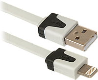 Дата-кабель USB 8-pin для iPhone (iPhone 5/5S/6/6 Plus) Defender ACH01-03P USB(AM)-Lightning(M), 1метр