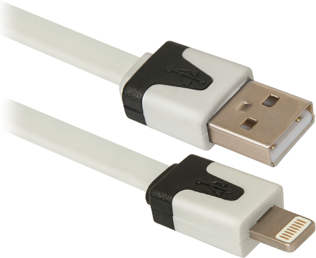Дата-кабель USB 8-pin для iPhone (iPhone 5/5S/6/6 Plus) Defender ACH01-03P USB(AM)-Lightning(M), 1метр - фото 1 - id-p81340794