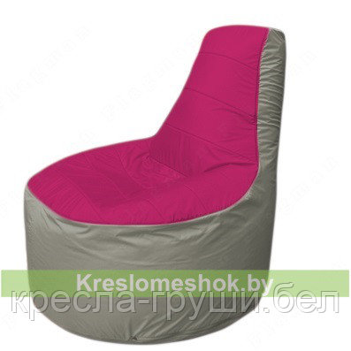 Кресло мешок Трон Т1.1-0422(фуксия-серый) - фото 1 - id-p79863779