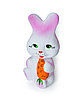 Игрушка резиновая  "Кролик с морковкой"