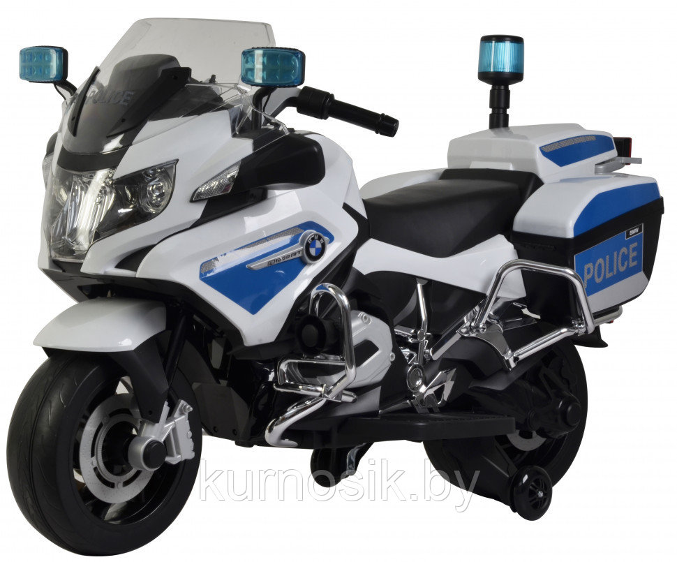 Электромотоцикл Chi Lok Bo BMW R 1200 арт.212 Белый-синий - фото 1 - id-p81343824