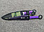 Набор метательных ножей BOKER 440C STAINLES (зелёная обмотка), фото 6