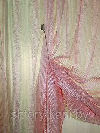 Готовые гардины на люверсах «Фемида» розового цвета - фото 3 - id-p81345678