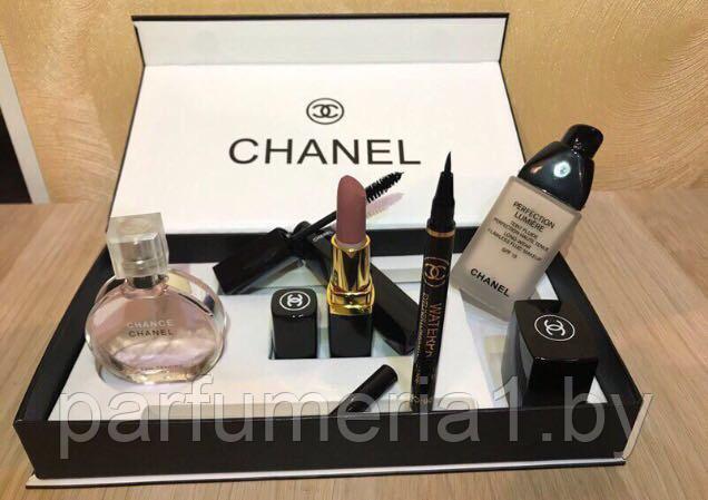 Набор Chanel 5 в 1 с тональным кремом - фото 1 - id-p81379877
