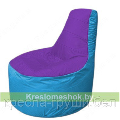 Кресло мешок Трон Т1.1-1813(фиолетовый-голубой) - фото 1 - id-p80727572