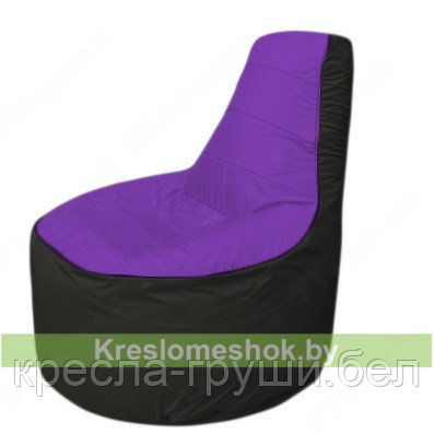 Кресло мешок Трон Т1.1-1823(фиолетовый-темно-серый) - фото 1 - id-p80731700