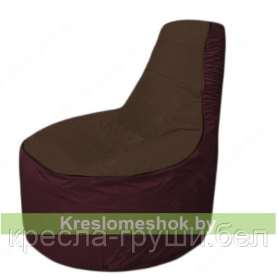 Кресло мешок Трон Т1.1-1901(коричневый-бордовый) - фото 1 - id-p80731720