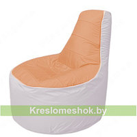 Кресло мешок Трон Т1.1-0525(оранжевый-белый)