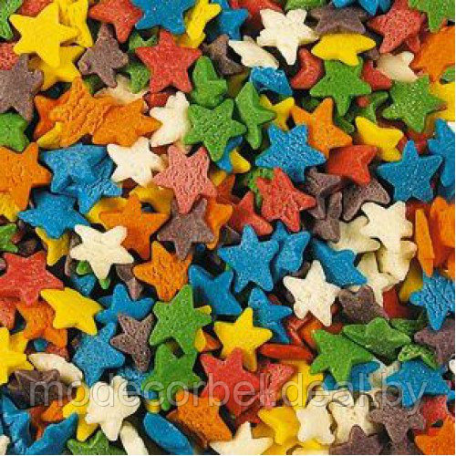 Посыпки "Звезды разноцветные", уп. 0,75 кг