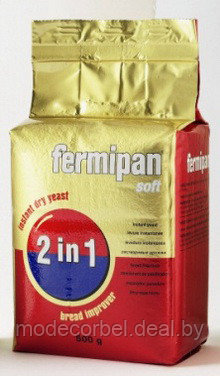 "Фермипан Софт "2в1" - Дрожжи хлебопекарные сухие инстантные с улучшителем, уп.500 гр.   