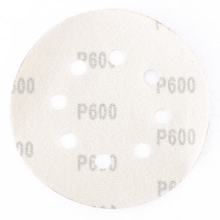 Круг абразивный на ворсовой подложке под "липучку", перфорированный, P 280, 125 мм, 5 шт. MATRIX, фото 2
