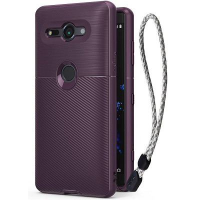 Защитный чехол бампер Ringke Onyx Case фиолетовый для Sony Xperia XZ2 Compact - фото 1 - id-p81390066