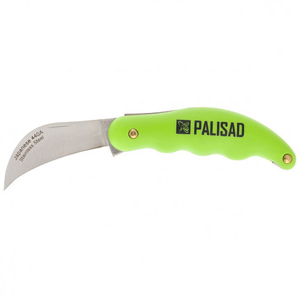 Нож садовый, 170 мм, складной, изогнутое лезвие, пластиковая эргономичная рукоятка PALISAD, фото 2