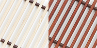 Декоративная решетка для конвектора Techno деревянная 150-600 (L 600-4800)