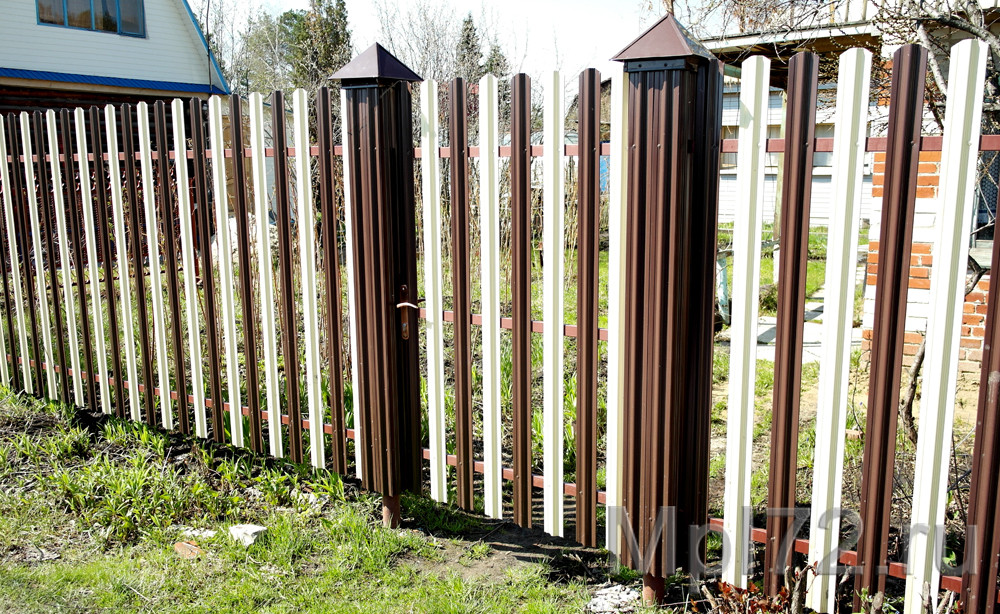 Забор из евроштакетника (двух-сторонний) - фото 5 - id-p81390620