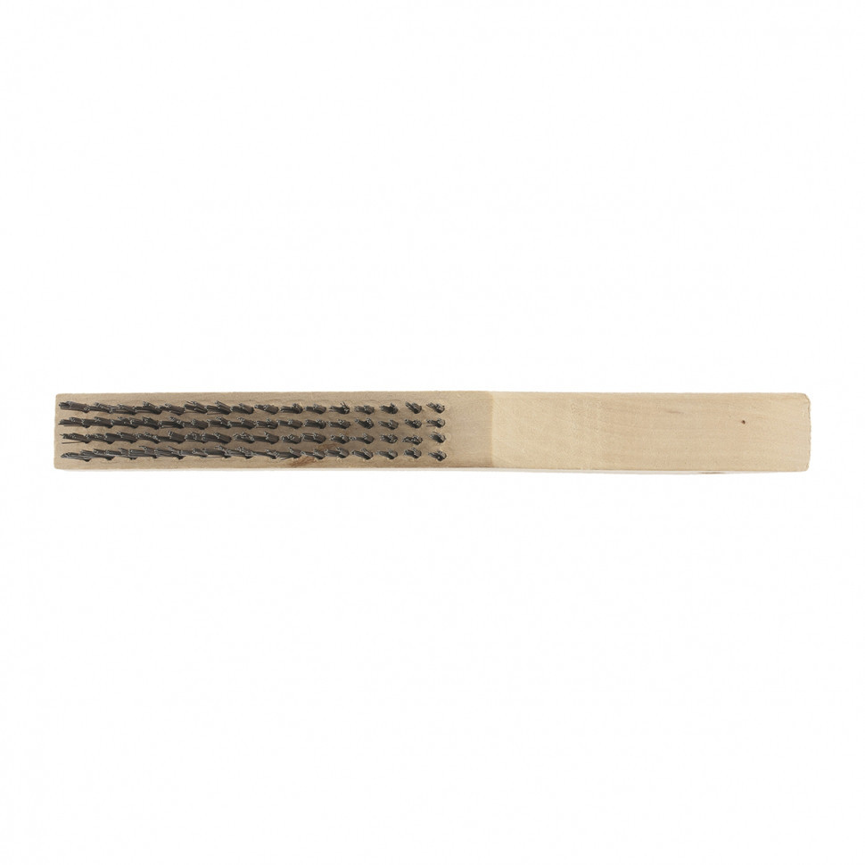 Щетка зачистная 4-х рядная, закаленная прямая проволока с деревянной ручкой СИБРТЕХ - фото 2 - id-p81383268