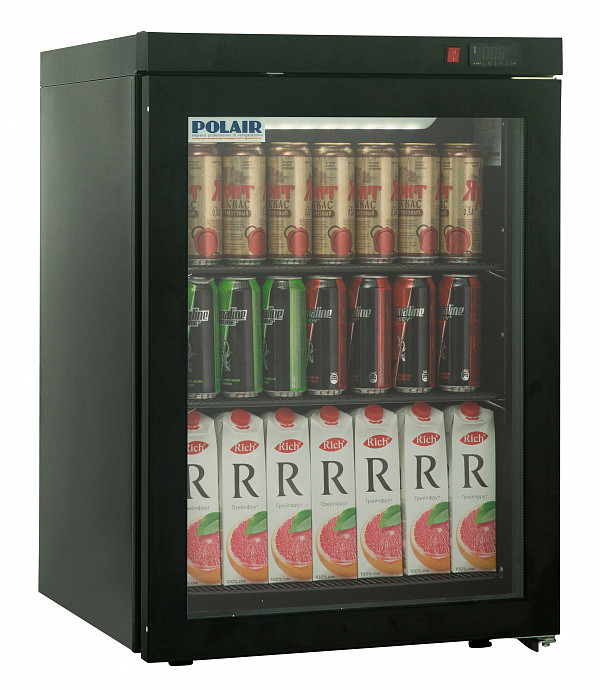 Шкаф холодильный POLAIR DM102-Bravo чёрный - фото 1 - id-p81395469