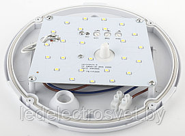 SPB-1-12-MWS (W) ЖКХ Эра Светодиодный светильник IP54 12Вт 4000К 960лм круг 220х98 БЕЛ с датчиком движ.