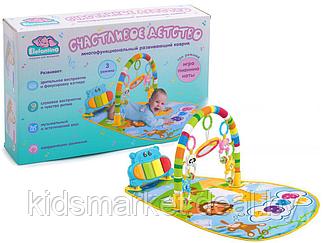 Детский развивающий коврик Счастливое детство Бегемотик Elefantino IT103691