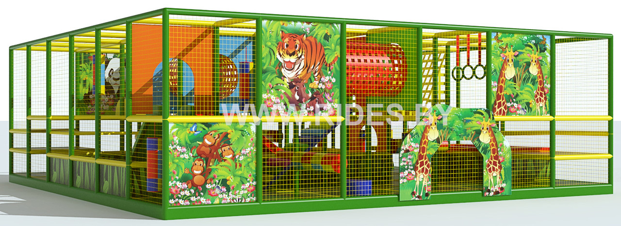Детский игровой лабиринт 7,5х7,5х2,5м