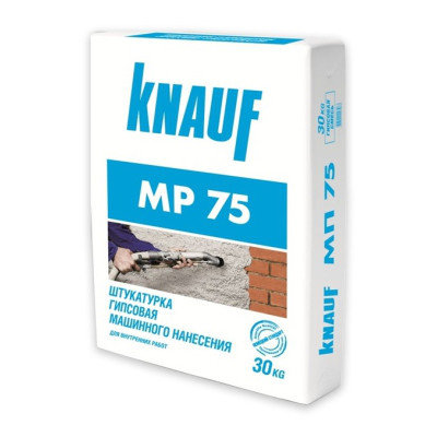 Штукатурка гипсовая машинного нанесения Knauf МП-75 (30 кг.), фото 2