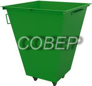 Контейнер для сбора мусора без крышки на колесах - фото 1 - id-p3924027