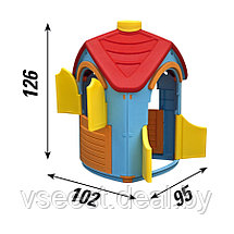 Домик PalPlay Вилла 660 разборный (голубой/красный) (sun), фото 2