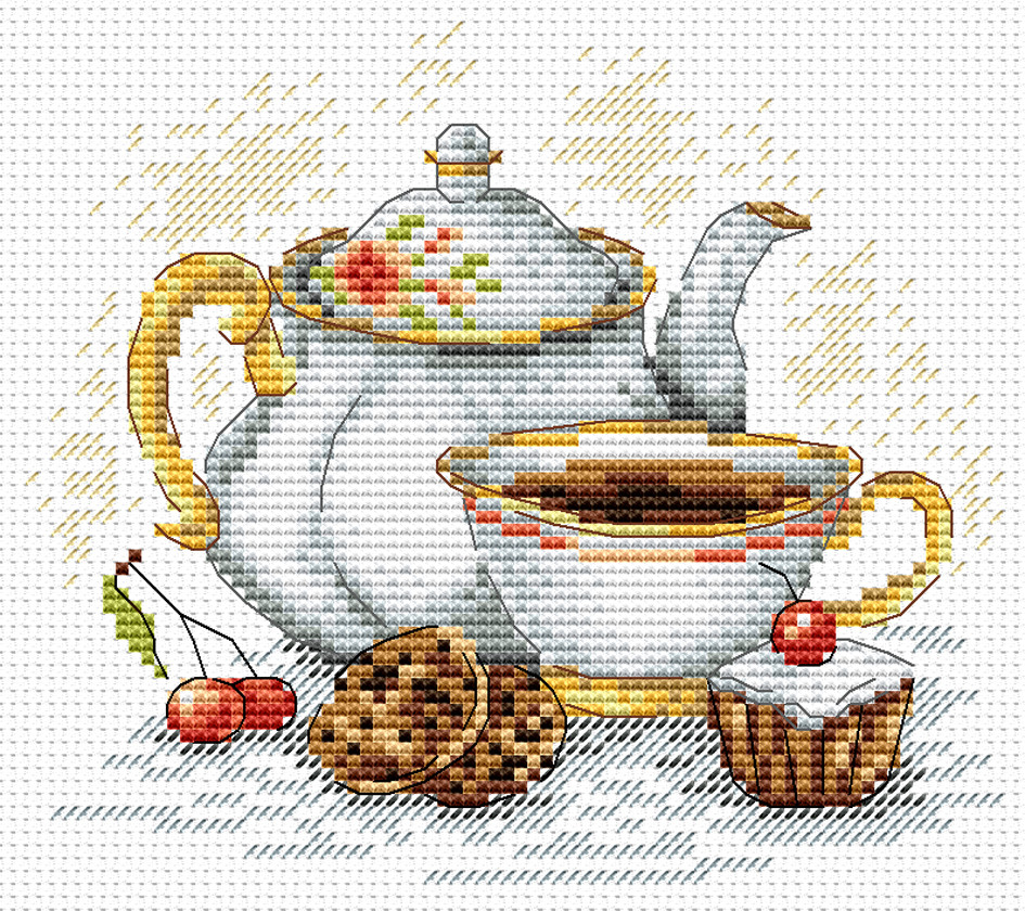 Набор для вышивания крестом «Утренний чай».