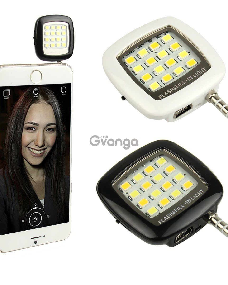 Лампа для селфи SiPL 16 LED - фото 1 - id-p81629411