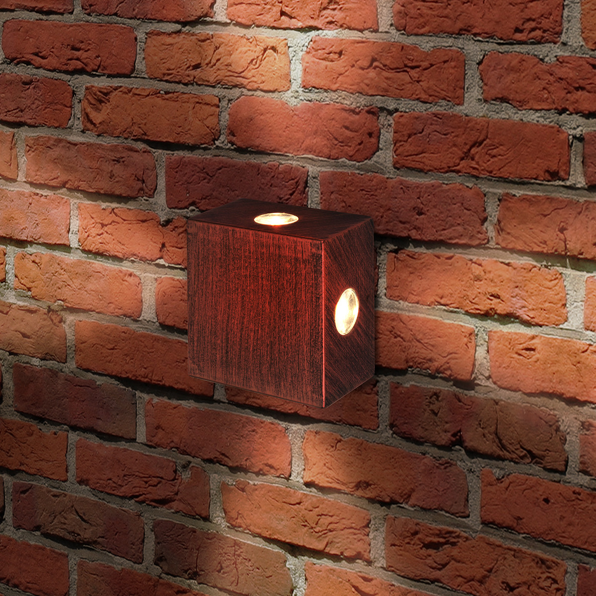 Уличный светильник 1601 TECHNO LED Kvatra красно-черный - фото 2 - id-p81641638