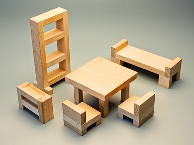Игровой набор Фребеля "Мебель для кукольного домика" - фото 2 - id-p81700206