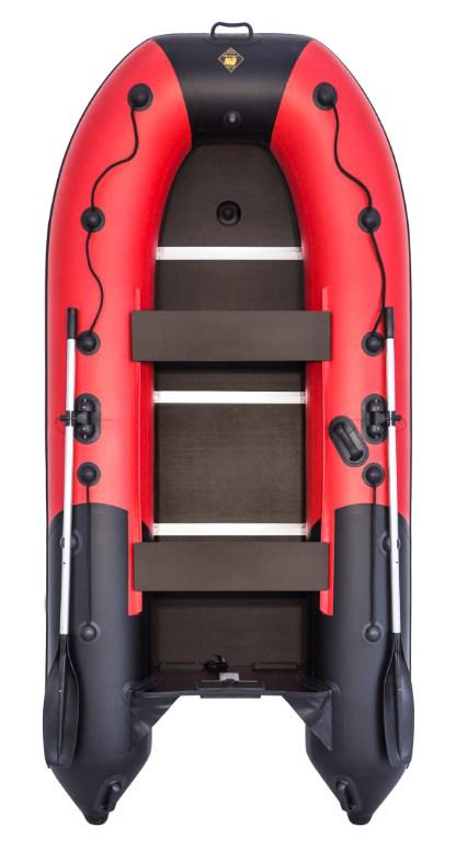 Надувная лодка Ривьера Компакт 3200 СК "Комби" красный/чёрный - фото 1 - id-p81685057