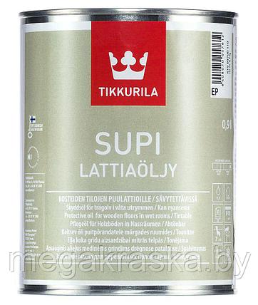 Tikkurila supi lattiaolju - масло для пола бань и саун 0,9 л., фото 2