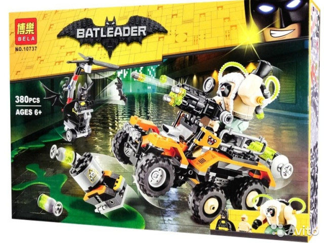 Конструктор Bela Batleader 10737 Химическая атака Бэйна (аналог Lego The Batman Movie 70914) 380 деталей